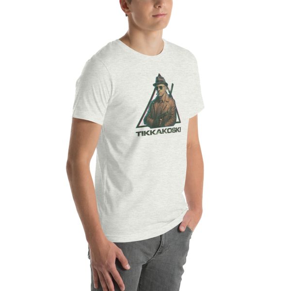 Tikkakoski t-paita – vintage valkoinen unisex